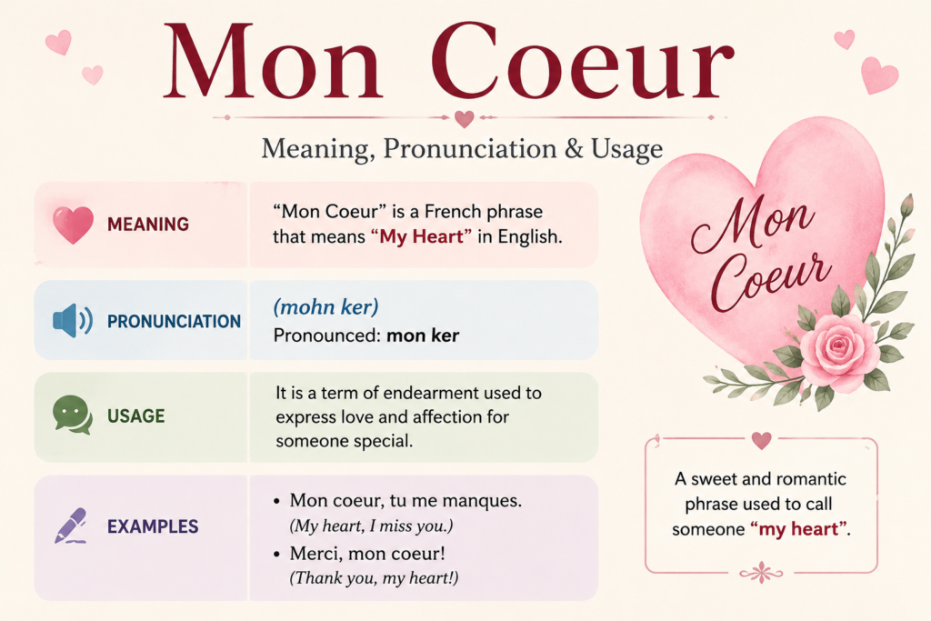 Mon Coeur Meaning