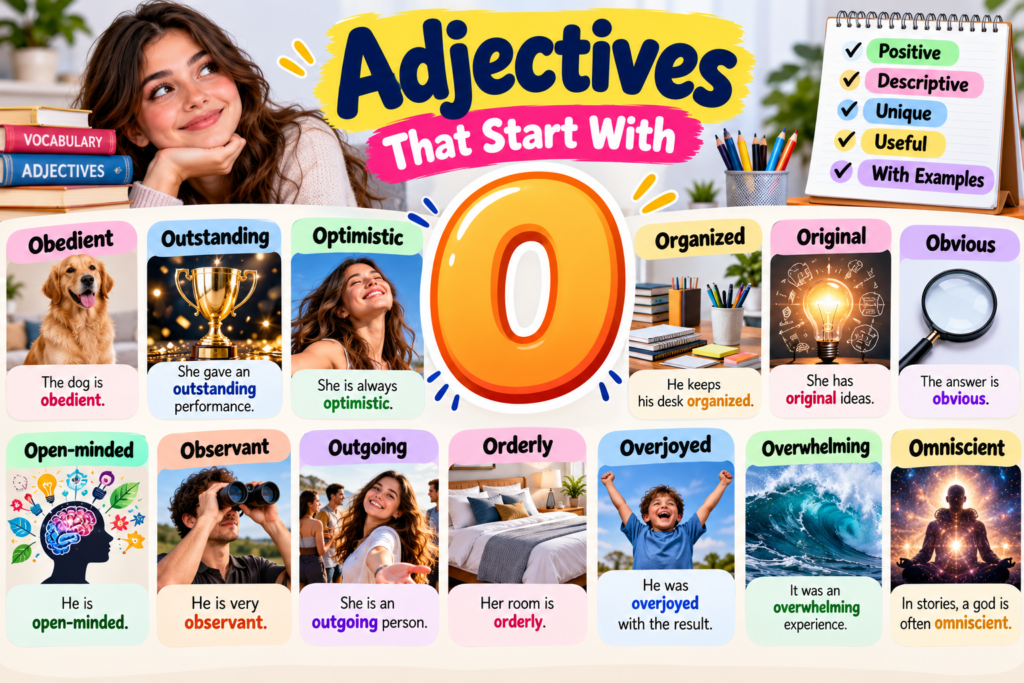 Adjectives That Start With O