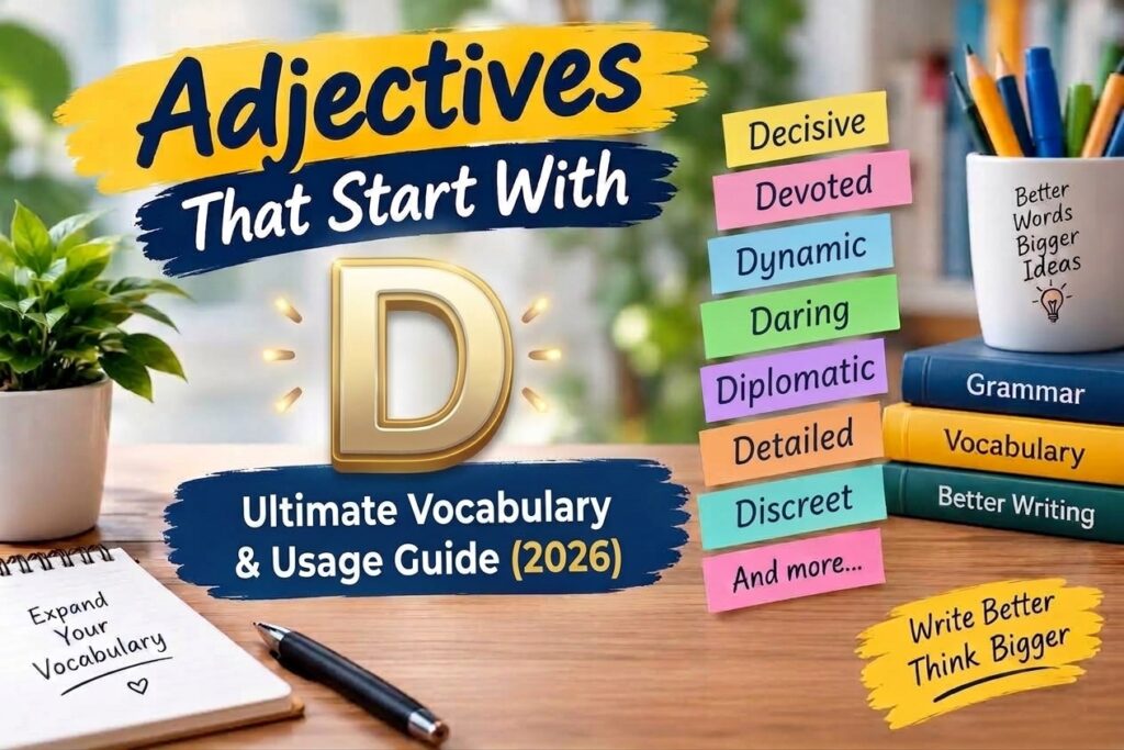 Adjectives That Start With D: The Ultimate Vocabulary & Usage Guide (2026) Adjectives That Start With D