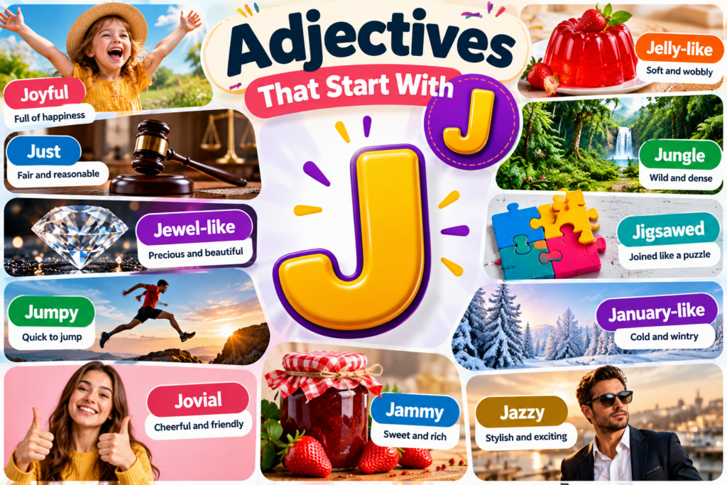 Adjectives That Start With J