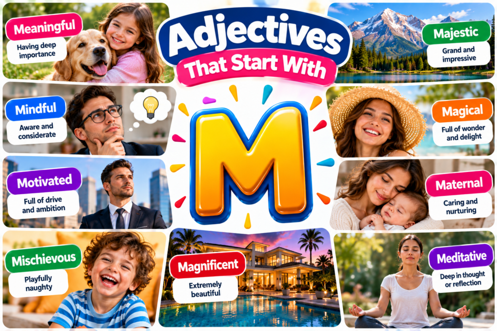 Adjectives That Start With M