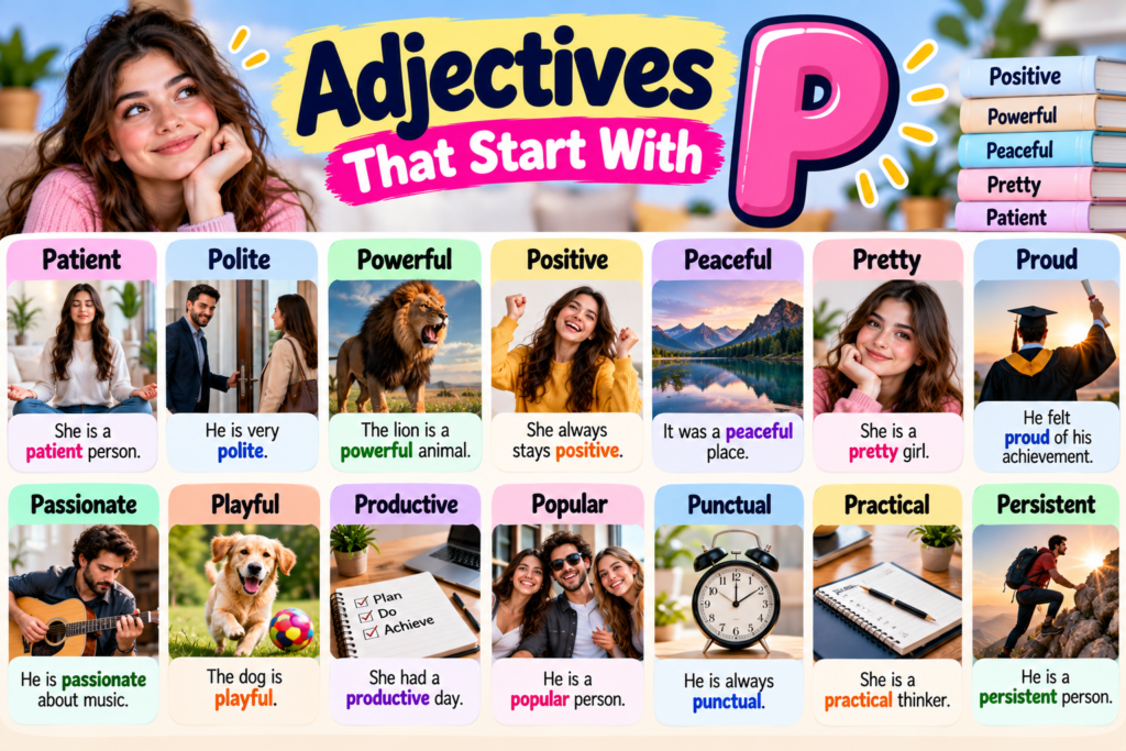 Adjectives That Start With P