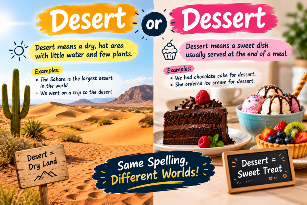 Desert or Dessert
