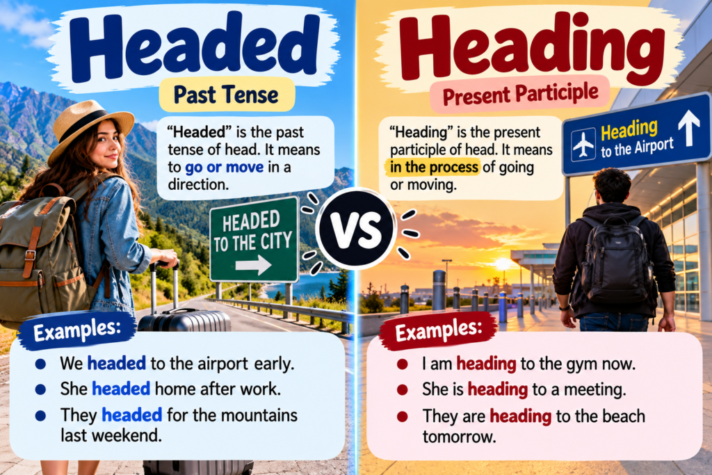 Headed vs Heading