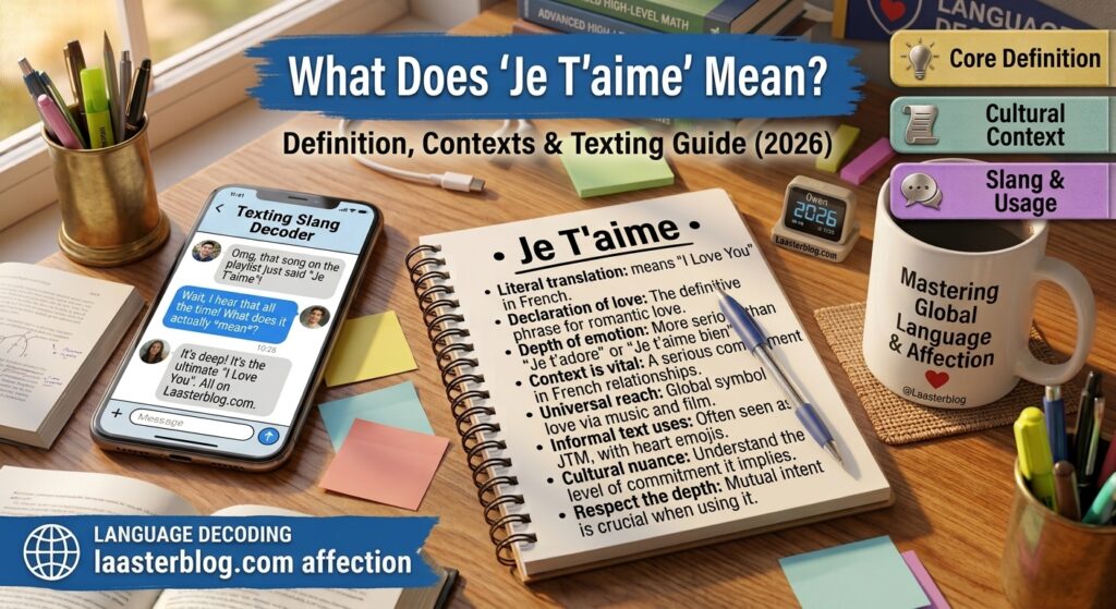 Je T'aime Mean