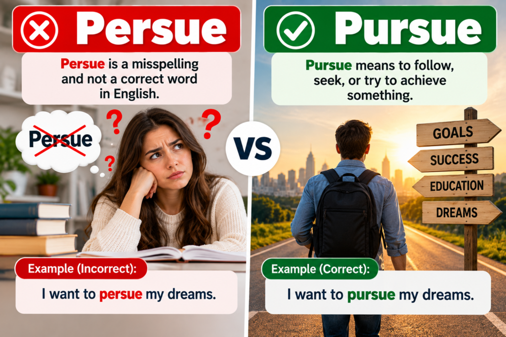 Persue or Pursue