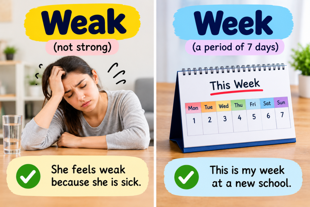 Weak or Week