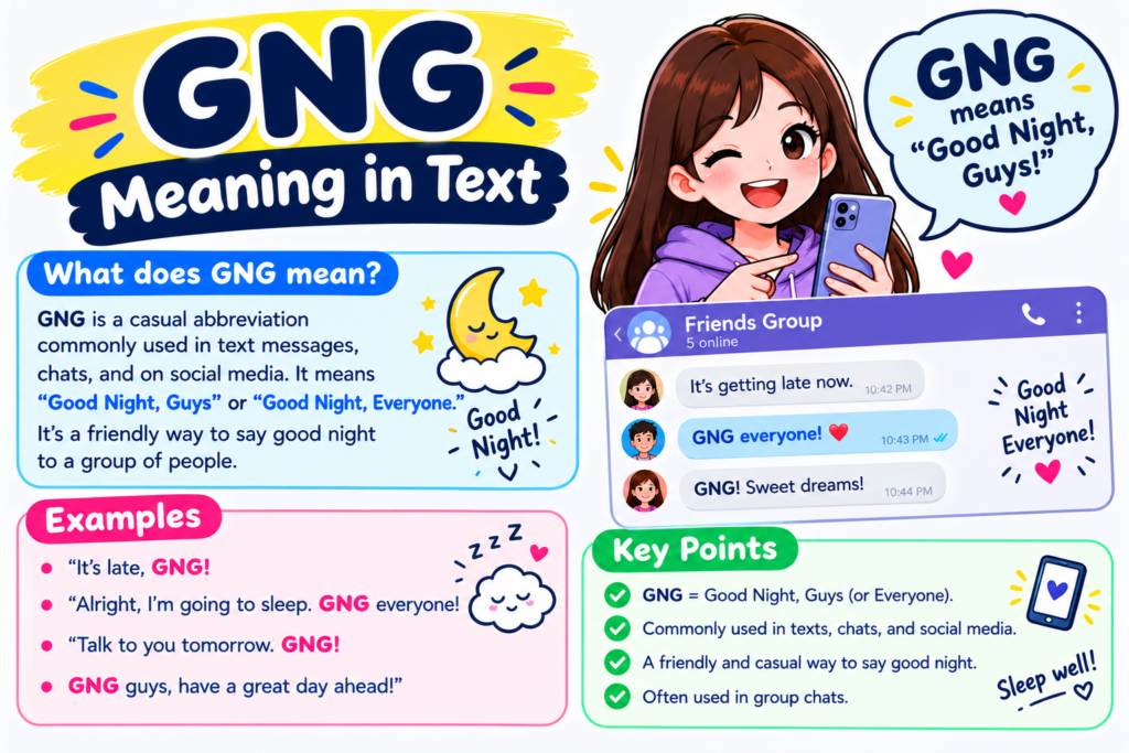 GNG Meaning in Text